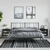 Image de vidaXL Tables de chevet 2 pcs noir 50x35x60 cm verre et acier