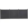 Image de vidaXL Ensemble de panneaux de clôture gris 526x186 cm WPC