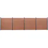 Image de vidaXL Ensemble de panneaux de clôture marron 699x186 cm WPC