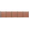 Image de vidaXL Ensemble de panneaux de clôture marron 872x186 cm WPC