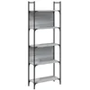 Image de vidaXL Bibliothèque à 5 Niveaux, Étagère à Livres avec Rangement, Meuble de Salle de Séjour Bureau Chambre, Moderne, Sonoma Gris Bois d'Ingénierie
