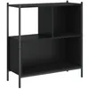 Image de vidaXL Bibliothèque Noir 72x28x77,5 cm Bois d'ingénierie, étagère, étagère à Livres, Support à Livres, Armoire de Rangement, étagère de Rangement