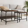 Image de vidaXL Tables basses gigognes 2 pcs chêne marron bois d'ingénierie