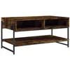 Image de vidaXL Table Basse chêne fumé 90x50x45 cm Bois d'ingénierie