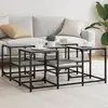 Image de vidaXL Table basse sonoma gris 91x91x40 cm bois d'ingénierie