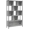 Image de vidaXL Bibliothèque, Étagère à Livres avec Rangement, Meuble à Livres Bureau Salon Salle de Séjour, Moderne, Sonoma Gris Bois d'Ingénierie
