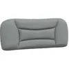 Image de vidaXL Coussin de Tête de Lit Hvar Gris Clair 100 cm Tissu, Oreiller de tête de lit, Oreiller de tête de lit Suspendu, Coussin pour tête de lit Flottant