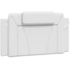 Image de vidaXL Coussin de Tête de Lit Viana Blanc 100 cm Similicuir, Oreiller de tête de lit, Oreiller de tête de lit Suspendu, Coussin pour tête de lit Flottant