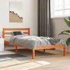 Image de vidaXL Cadre de lit sans matelas cire marron 90x190 cm bois pin massif
