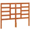 Image de vidaXL Tête de Lit, Accessoire de Lit avec Pieds, Tête de Cadre de Lit, Meuble de Chambre à Coucher, Cire Marron 135 cm Bois Massif de Pin