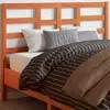 Image de vidaXL Tête de lit cire marron 135 cm bois massif de pin
