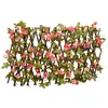 Image de vidaXL Treillis de lierre artificiel extensible rose foncé 180x20 cm