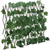 Image de vidaXL Treillis de Feuille de Vigne Artificiel Extensible 5 pcs, Écran de Clôture, Brise-Vue d’Intimité, Décoration de Jardin Extérieur