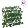 Image de vidaXL Treillis de feuille de vigne artificiel extensible 5 pcs