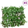 Image de vidaXL Treillis de lierre artificiel extensible 5 pcs vert 180x30 cm