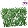 Image de vidaXL Treillis de lierre artificiel extensible vert 5 pcs 180x30 cm