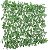 Image de Treillis de lierre artificiel extensible vert 5 pcs 186x30 cm