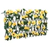 Image de vidaXL Treillis de Lierre Artificiel Extensible, Écran de Clôture, Brise-vue d’Intimité, Décoration de Jardin Extérieur, Jaune 180x20 cm