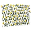 Image de vidaXL Treillis de Lierre Artificiel Extensible 5 pcs, Écran de Clôture, Brise-Vue d’Intimité, Décoration de Jardin Extérieur, Jaune 180x60 cm