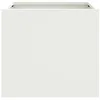 Image de vidaXL Jardinières 2 pcs, Bacs à Fleurs, Pots de Plantes, Boîtes à Fleurs, Jardinières Surélevées de Jardin Terrasse, Blanc 32x30x29 cm Acier