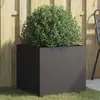 Image de vidaXL Jardinière noir 49x47x46 cm acier