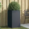 Image de vidaXL Jardinière anthracite 42x38x75 cm acier