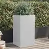 Image de vidaXL Jardinière argenté 42x38x75 cm acier galvanisé