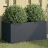 Image de vidaXL Jardinière anthracite 62x30x29 cm acier
