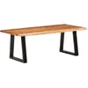 Image de vidaXL Table basse 110x55x40 cm bois massif d'acacia