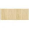 Image de Tapis rectangulaire naturel clair 80x200 cm bambou