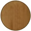Image de vidaXL Tapis Rond Marron 80 cm Bambou, Tapis de Salon, Tapis de Cuisine, Tapis Rond, Tapis de Chambre à Coucher, Tapis de Salle de Bain