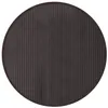 Image de vidaXL Tapis Rond Marron foncé 80 cm Bambou, Tapis de Salon, Tapis de Cuisine, Tapis Rond, Tapis de Chambre à Coucher, Tapis de Salle de Bain
