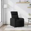 Image de vidaXL Fauteuil inclinable Noir Tissu