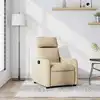 Image de vidaXL Fauteuil inclinable Crème Tissu