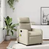 Image de vidaXL Fauteuil inclinable de massage Crème Similicuir