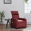 Image de vidaXL Fauteuil de massage inclinable Rouge bordeaux Similicuir