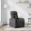 Image de vidaXL Fauteuil de massage inclinable Gris foncé Tissu