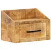 Image de vidaXL Cabinet de Chevet Marron 40 x 30 x 30 cm Bois de Mangue Massif, Table de Nuit Moderne, unité de Rangement rectangulaire, tiroir Compact, Design épuré, mobilier Pratique pour Chambre