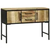 Image de vidaXL Table Console Marron 100 x 35 x 70 cm Bois de manguier Massif, Table Console Moderne, Rangement étroit, Bois de Mangue, Accent Fonctionnel pour Salon, Couloir
