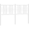 Image de vidaXL Tête de lit en métal, Blanc, 120 cm