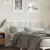 Image de vidaXL Tête de lit de remplacement métal blanc 160 cm