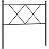 Image de vidaXL Tête de lit métal Noir 90 cm, tête de lit pour lit Simple, tête de lit Noire, tête de lit en métal