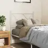 Image de vidaXL Tête de lit de remplacement métal blanc 75 cm