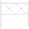 Image de vidaXL Tête de lit métal Blanc 100 cm, tête de lit pour lit Simple, tête de lit Blanche, tête de lit en métal
