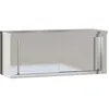 Image de vidaXL Armoire Murale de Cuisine avec Portes Coulissantes, Placard Suspendu avec Compartiment, Meuble de Rangement Restaurant, INOX