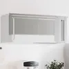 Image de vidaXL Armoire murale de cuisine avec portes coulissantes inox