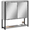 Image de vidaXL Armoire à miroir de salle de bain sonoma gris bois d’ingénierie