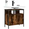 Image de vidaXL Armoire lavabo de salle de bain chêne fumé 60x30x60 cm