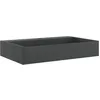 Image de vidaXL Vasque 60x38x11 cm fonte minérale/marbre noir mat