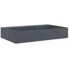 Image de vidaXL Vasque 60x38x11 cm fonte minérale/marbre anthracite